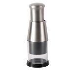 Drücken Sie Küchenschneider Knoblauch Zwiebel Pat Messer, Stainless Steel Black, Plating Silver, Plating White