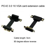 PCI-E 3.0 1X bis 1X 90 Grad umgekehrtes Verlängerungskabel für Grafikkarte/drahtlose Netzwerkkarte/Konvertierungskarte, 1X To 1X Length: 5cm – Bild 2