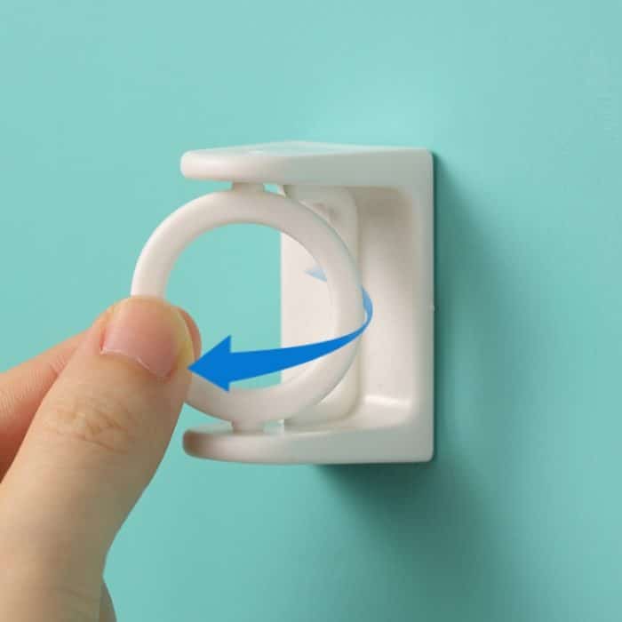 4 Stück drehbarer Kreis-Dreieck-Ring, Teleskopstange, Haken, Requisiten, feste Halterung, White Adhesive Model, Transparent Adhesive Model – Bild 3