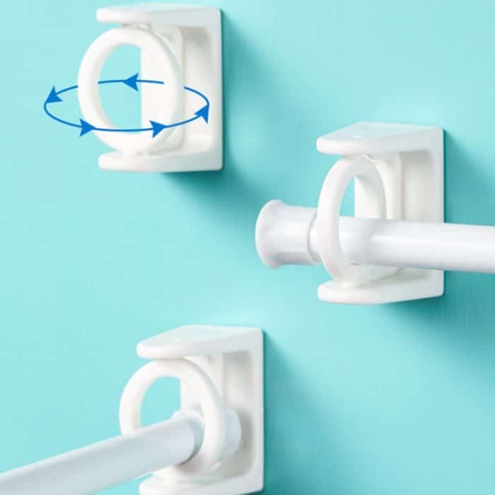 4 Stück drehbarer Kreis-Dreieck-Ring, Teleskopstange, Haken, Requisiten, feste Halterung, White Adhesive Model, Transparent Adhesive Model – Bild 4