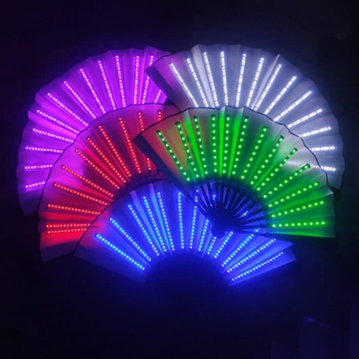 00021 LED-Ballbeleuchtung, faltbarer Ventilator, Bar, bunte Atmosphäre, Gruppen-Requisiten, White, Red, Green, Blue, Pink, White Flashing, Red Flashing, Green Flashing, Blue Flashing, Pink Flashing, Colorful – Bild 2