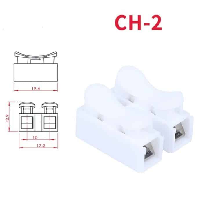 100 Stück selbstsichernde Steckklemmen für Deckenleuchten, CH-2, CH-3 – Bild 5