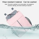 Babybett-Organizer für Neugeborene, Krippe, Windelaufbewahrung, Hängetaschen, Nachtregal, Tasche, Linen Gray, Linen Pink – Bild 4