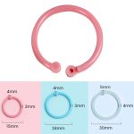 5 Sets Loseblatt-Einzelring-Schloss-Briefpapier-Schlüsselanhänger, Macaron Bag Packing – Bild 3