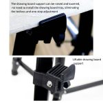 50-150 cm höhenverstellbarer Metallstativ-Kunststaffelei-Gemälde-Klappbodenständer – Bild 6