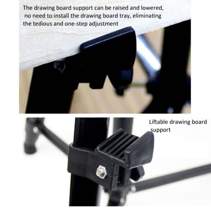 50-150 cm höhenverstellbarer Metallstativ-Kunststaffelei-Gemälde-Klappbodenständer – Bild 6