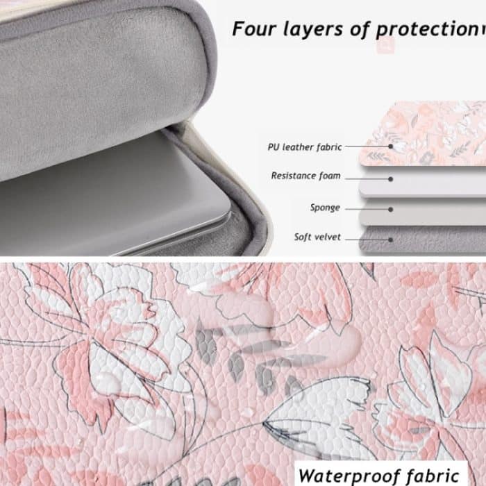 G4-89 PU-Laptoptasche, Tablet-Hülle mit Teleskopgriff, 11 Inch, 12 Inch, 13 Inch, 14 Inch, 15 Inch – Bild 4