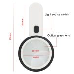 JHS407 30X Hand-HD-Lupe mit LED-Licht, 80mm 30X – Bild 3