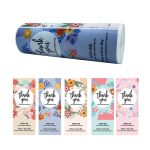 5 Rollen floraler Dankeschön-Etikettenaufkleber, Basteldekoration, kleiner Geschenkaufkleber