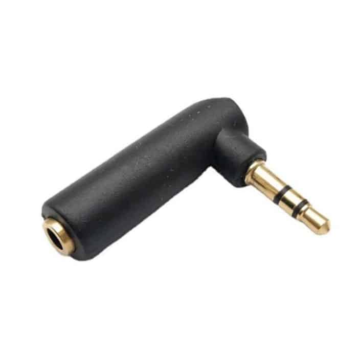 5 Stück 3,5 mm Ellenbogen-Stecker auf Buchse, Zweikanal-Kopfhörer-Audio-Adapter, Gold Plated – Bild 1