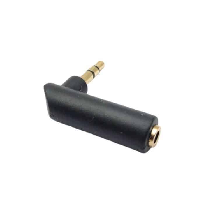 5 Stück 3,5 mm Ellenbogen-Stecker auf Buchse, Zweikanal-Kopfhörer-Audio-Adapter, Gold Plated – Bild 2