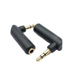 5 Stück 3,5 mm Ellenbogen-Stecker auf Buchse, Zweikanal-Kopfhörer-Audio-Adapter, Gold Plated – Bild 4