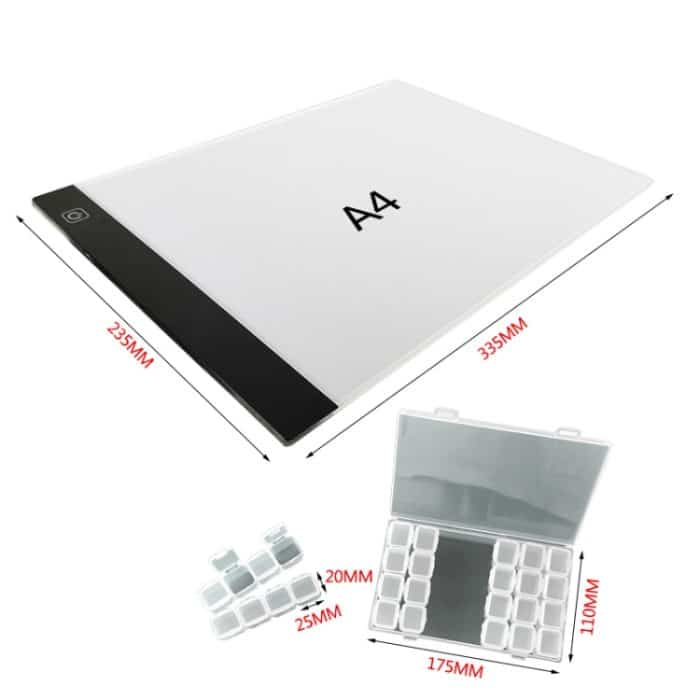 H-ZS4 DIY-Diamant-Malwerkzeug-Set, Bohrstift, handgefertigtes Beleuchtungsbrett-Kombinationsset, Diamond Painting Tools Kit – Bild 4