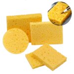 50 Stück hochtemperaturbeständiger Lötkolben-Reinigungsbaumwoll-Holzzellstoffschwamm, Spezifikation:, Thin Square 6x6cm, Thin Rectangular 3.5x5cm, Thin Round 5.1cm, Thickened Square 6x6cm, Thickened Rectangular 3.5x5cm, Thickened  Round 5.1cm – Bild 2
