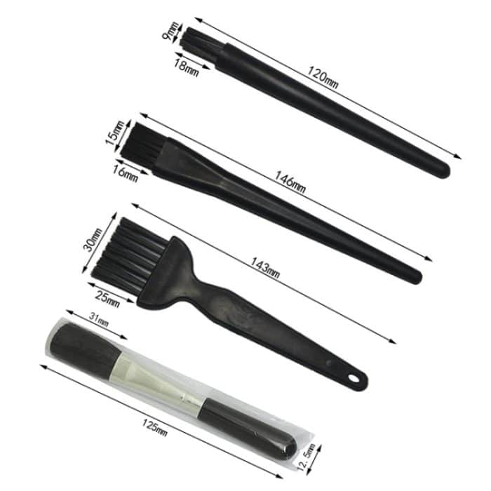 Computer-Tastatur-Bildschirm-Kamera-Objektiv-Reinigungsbürste für digitale Geräte, 4pcs/set (3 Hard Hair+1 Soft Hair), 4pcs/set (4 Hard Hair) – Bild 2