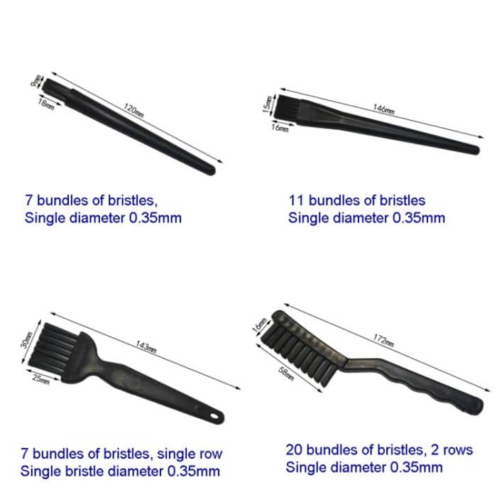 Computer-Tastatur-Bildschirm-Kamera-Objektiv-Reinigungsbürste für digitale Geräte, 4pcs/set (3 Hard Hair+1 Soft Hair), 4pcs/set (4 Hard Hair) – Bild 3