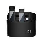 Drahtloses Lavalier-Mikrofon mit Digitalanzeige und Ladefach, Spezifikation:, S16-S One To Two Black USB-C/Type-C Interface, S16 One To One Black 8 Pin Interface, S16-S One To Two Black 8 Pin Interface, S16-S One To Two  Yellow  USB-C/Type-C Interface...