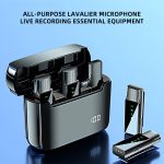 Drahtloses Lavalier-Mikrofon mit Digitalanzeige und Ladefach, Spezifikation:, S16-S One To Two Black USB-C/Type-C Interface, S16 One To One Black 8 Pin Interface, S16-S One To Two Black 8 Pin Interface, S16-S One To Two  Yellow  USB-C/Type-C Interface... – Bild 2