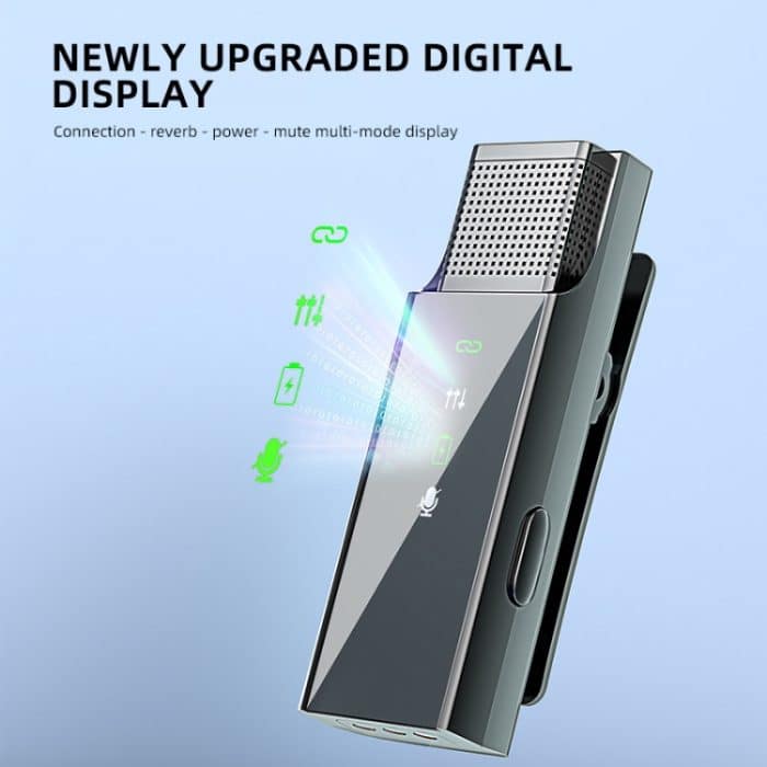 Drahtloses Lavalier-Mikrofon mit Digitalanzeige und Ladefach, Spezifikation:, S16-S One To Two Black USB-C/Type-C Interface, S16 One To One Black 8 Pin Interface, S16-S One To Two Black 8 Pin Interface, S16-S One To Two  Yellow  USB-C/Type-C Interface... – Bild 3