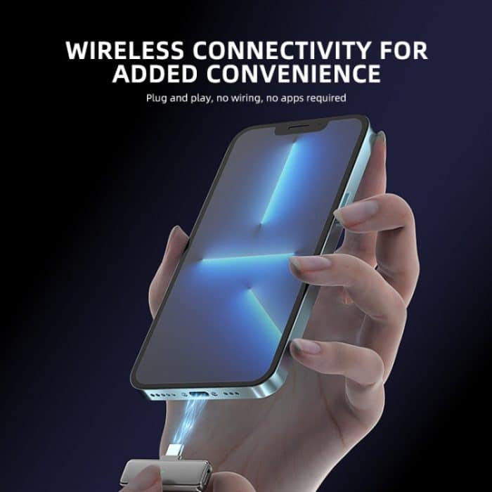 Drahtloses Lavalier-Mikrofon mit Digitalanzeige und Ladefach, Spezifikation:, S16-S One To Two Black USB-C/Type-C Interface, S16 One To One Black 8 Pin Interface, S16-S One To Two Black 8 Pin Interface, S16-S One To Two  Yellow  USB-C/Type-C Interface... – Bild 5