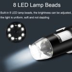 A8 50X-1000X USB-Schlauchständer Digitales Mikroskop LED-Licht tragbares Handmikroskop – Bild 5