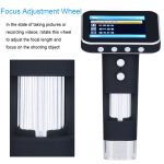 DM1 3,5-Zoll-Bildschirm Smart Wireless 500X HD Digitalmikroskop Tragbares tragbares Kindermikroskop, with Stand, without Stand – Bild 6