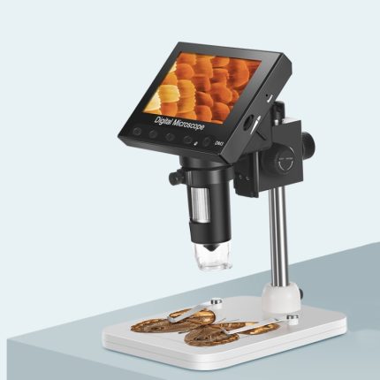 DM3 4,3-Zoll-Bildschirm, LED-Licht, HD, tragbares elektronisches Digitalmikroskop, Plastic, Metal