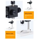 DM3 4,3-Zoll-Bildschirm, LED-Licht, HD, tragbares elektronisches Digitalmikroskop, Plastic, Metal – Bild 6