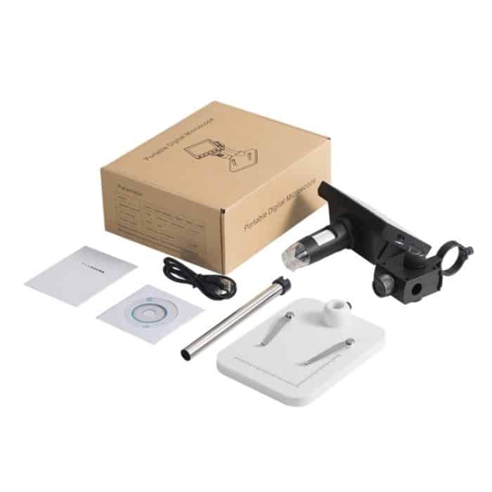 DM3 4,3-Zoll-Bildschirm, LED-Licht, HD, tragbares elektronisches Digitalmikroskop, Plastic, Metal – Bild 7