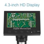 DM3 4,3-Zoll-Bildschirm, LED-Licht, HD, tragbares elektronisches Digitalmikroskop, Plastic, Metal – Bild 4
