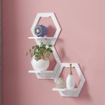 Wandregal zum Aufhängen, Blumentopf, multifunktionale Aufbewahrungsbox, Raumdekoration, Square, Hexagonal, Round – Bild 2