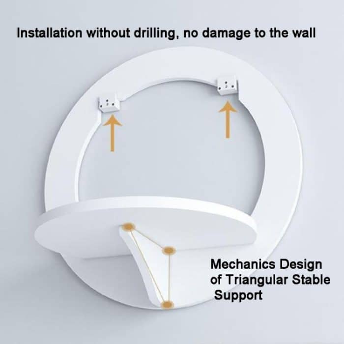 Wandregal zum Aufhängen, Blumentopf, multifunktionale Aufbewahrungsbox, Raumdekoration, Square, Hexagonal, Round – Bild 5