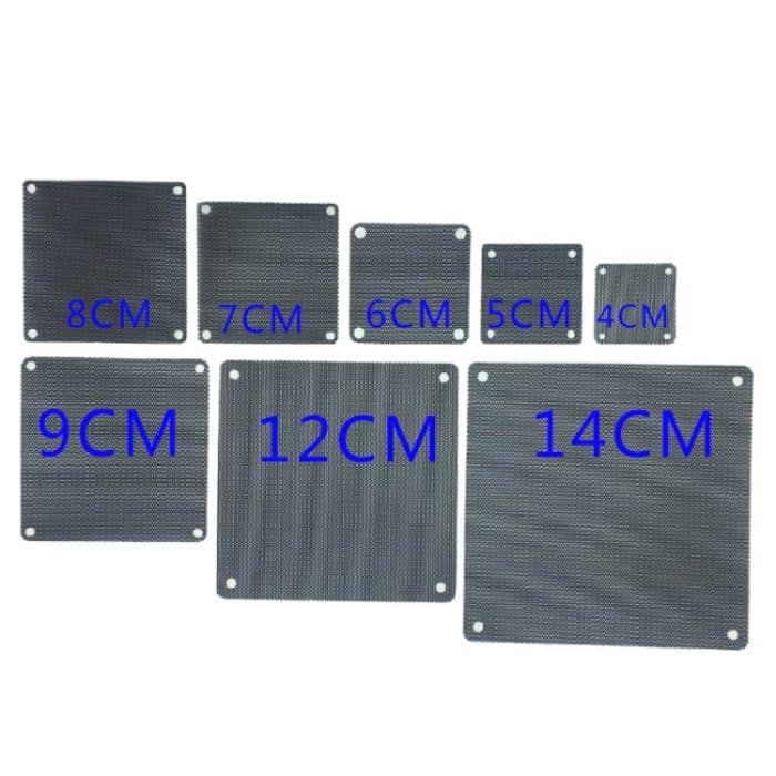 Gehäuselüfter PVC-Staubfilter Staubfilter, 20pcs 4cm, 20pcs 5cm, 20pcs 6cm, 20pcs 7cm, 20pcs 8cm, 20pcs 9cm, 20pcs 12cm, 20pcs 14cm – Bild 2