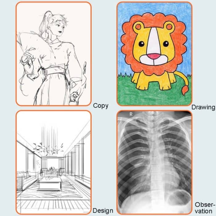 A4-D28B Wiederaufladbares Kopiertisch-Zeichenbrett, With Charging Line, With Charging Line+US Plug Adapter, With Charging Line+UK Plug Adapter, With Charging Line+EU Plug Adapter, With Charging Line+AU Plug Adapter – Bild 9