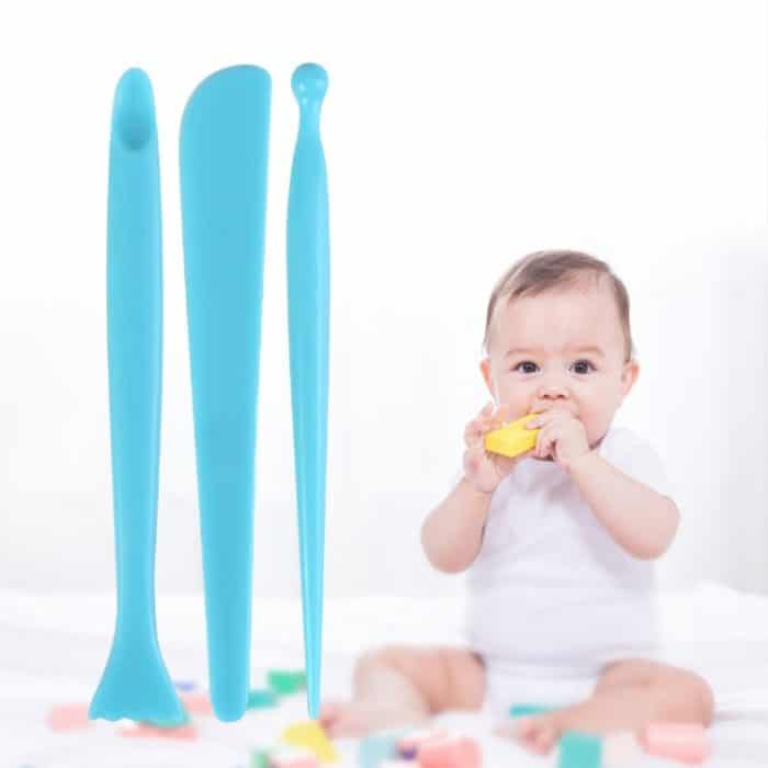 5 Sets Kunststoff-Skulptur-Tonkeramik-Werkzeug-Messer-Set, 3pcs/set – Bild 2