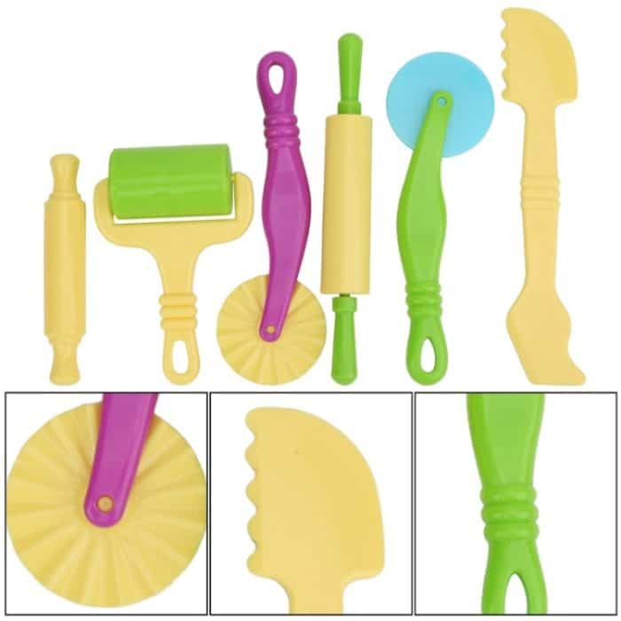 Plastilin-Tonform, pädagogisches DIY-Spielzeug, 6pcs/set – Bild 4