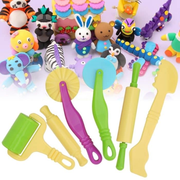 Plastilin-Tonform, pädagogisches DIY-Spielzeug, 6pcs/set – Bild 5