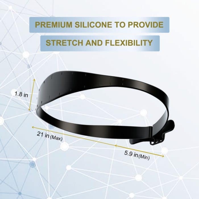 GO042 Verstellbares Haarschnitt-Trimmer-Lineal, Hals-Haarschneider-Gurt, Rasier-Styling-Vorlage, Adjustable (Red), Adjustable (Black), Adjustable (Blue) – Bild 2