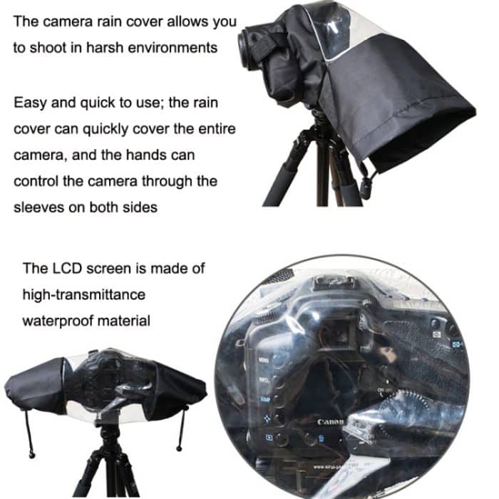 Für 5D3 / D800 SLR Kamera Regenschutz Fotografie Kamera Regenmantel Medium Teleobjektiv Regenschutz – Bild 6