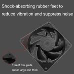 MF12025 4-poliger FDB-Chassislüfter mit magnetischer Federung und hohem Luftvolumen und hohem Winddruck, 2200rpm (White), 3000rpm (White), 3000rpm (Black) – Bild 6