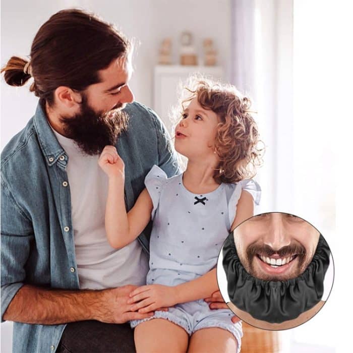 5 Stück Bartschutz für Männer, öl- und schmutzabweisend, Bartbeutel, Beard Cover – Bild 5
