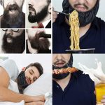 5 Stück Bartschutz für Männer, öl- und schmutzabweisend, Bartbeutel, Beard Cover – Bild 6