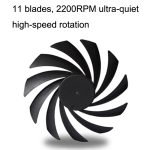 FANNER Ice Soul F10015 Desktop-Computer-Kühler, PWM, intelligente Geschwindigkeitsregelung, ultradünner Gehäuselüfter, F10015 – Bild 5