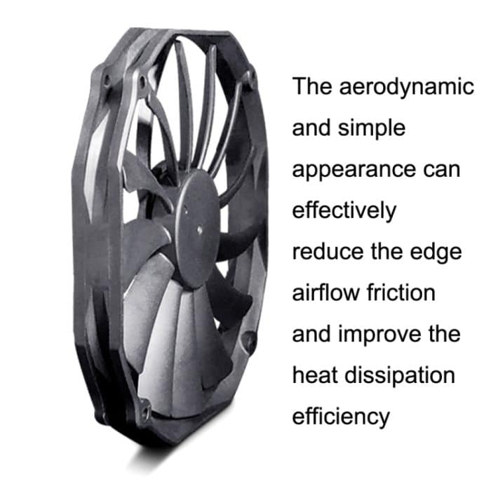FANNER Ice Soul F14015 4PIN PWM Ultradünner Gehäuselüfter Desktop-Computerkühler, F14015 – Bild 6
