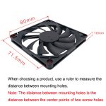 LÜFTER Ice Soul F8010 Ultradünner 4-Pin-PWM-Gehäuselüfter mit intelligenter Geschwindigkeitsanpassung – Bild 6