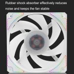 MF12025 5V ARGB 12cm Shenguang Synchroner Wasser-Kälte-Kühler, großes Luftvolumen, Gehäuselüfter, MF12025 White, MF12025 Black – Bild 6