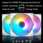 MF14025 5V ARGB 14cm Shenguang Synchronous Magnetic Evitation Dynamic Pressure Bearing Row Chassis Fan, MF14025 Black, MF14025 White – Bild 7