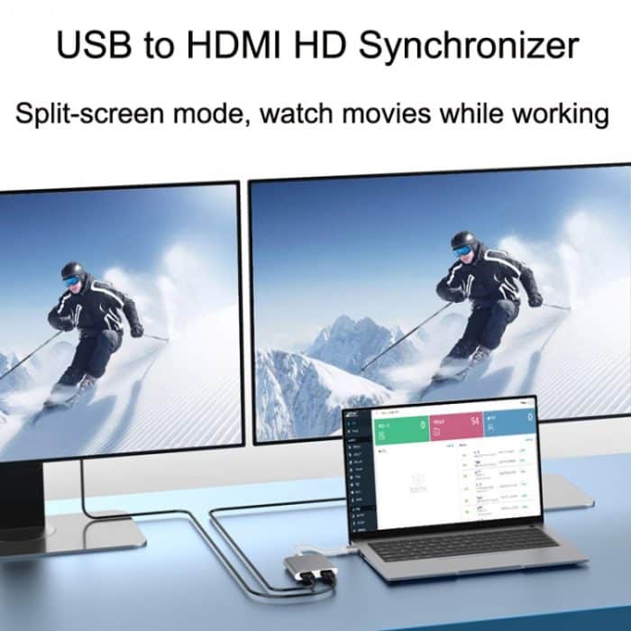 USB 3.0 zu Dual HDMI High Definition Konverter 4K USB Same Screen Extender – Bild 5