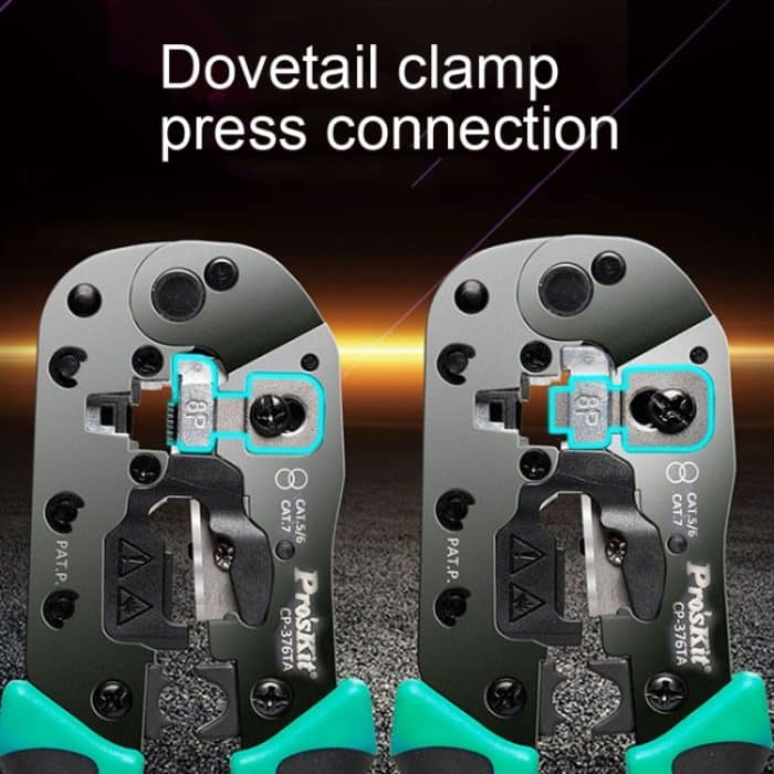 Multifunktionale Netzwerk-Crimpzange. Netzwerk-Crimper, CP-376TA – Bild 5