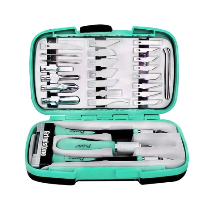 TBD0603550701.jpg Handschnitzmesser-Set aus geschnitztem Papier, ProsKit PD-395A 30 In 1, ProsKit PD-398 14 In 1 – Bild 1